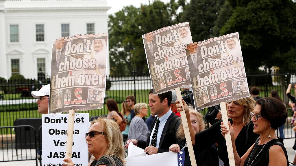 US President to veto bill allowing 9/11 lawsuits against Saudi Arabia