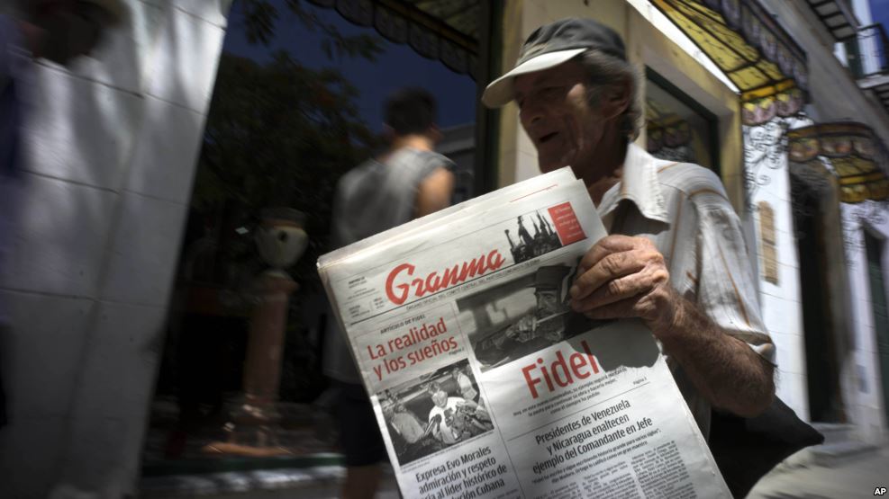 Granma newspaper publishes US election information
