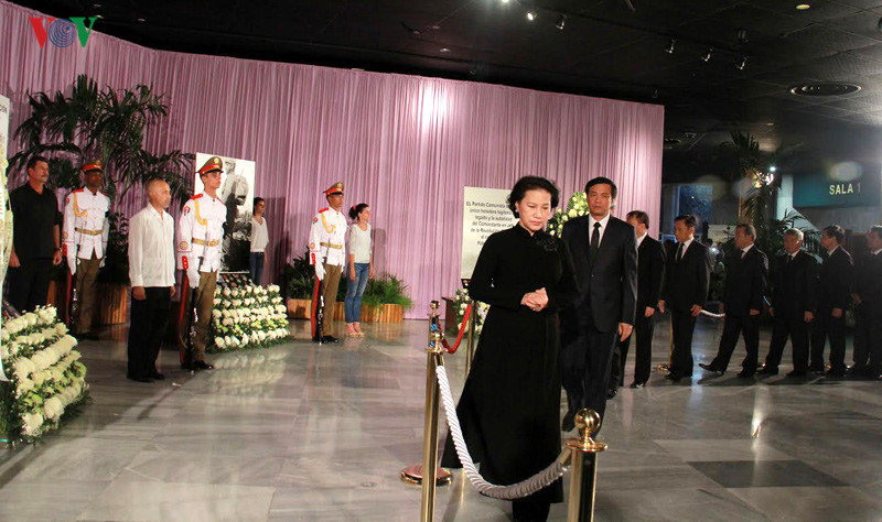 нгуен тхи ким нган приняла участие в церемонии почтения памяти фиделя кастро на кубе hinh 0