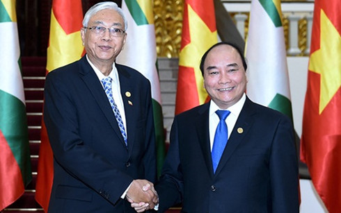 президент мьянмы встретился с премьер-министром вьетнама hinh 0